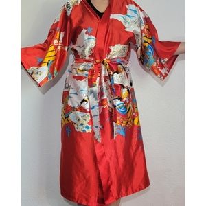 Womens red robe Asian Style